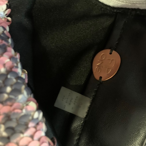 Free People Skinny Sequin Pink Cheetah Skirt Mini - Picture 9 of 9